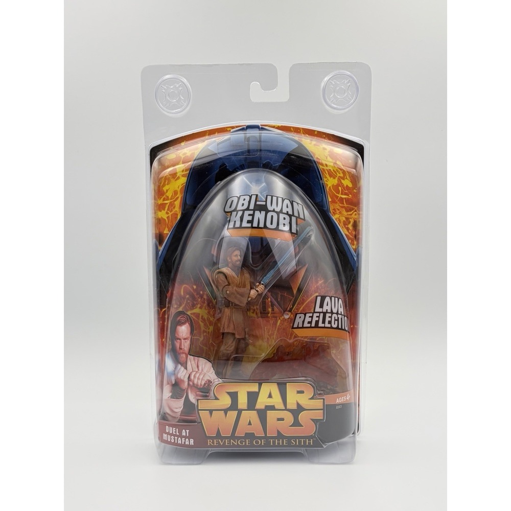 Star Wars ROTS Obi-Wan Kenobi Lava Reflection Duel At Mustafar Vintage 2005 NIB